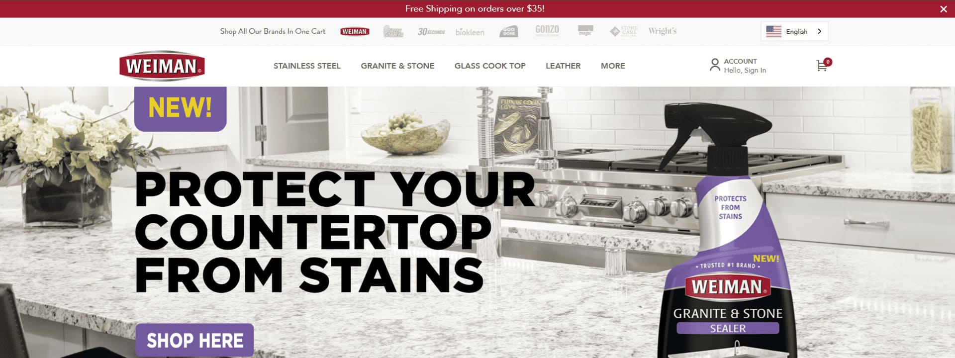 Sitio oficial de Weiman Products, LLC